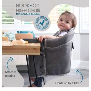 Gray Hook-On High Chair
